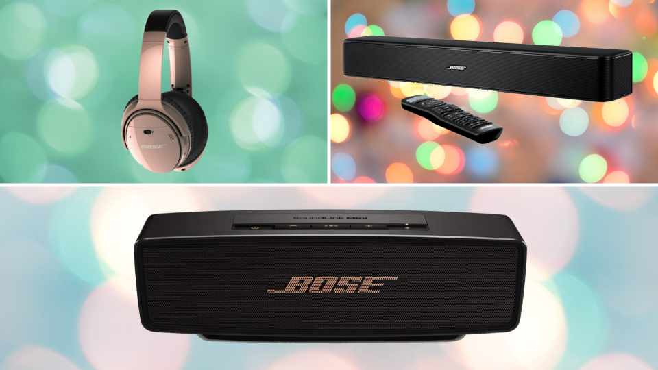 Snag all sorts of deep discounts on Bose headphones, soundbars, and more. (Photo: Bose)