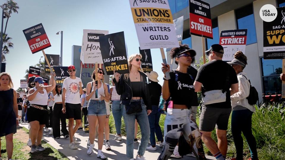 Peek inside the SAG-AFTRA strikes as actors join writers in picket lines