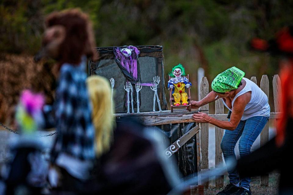 “Twisted Crazy Haunt,” a Halloween-themed event in Granbury, includes an arcade of games Chris Caughlan created.