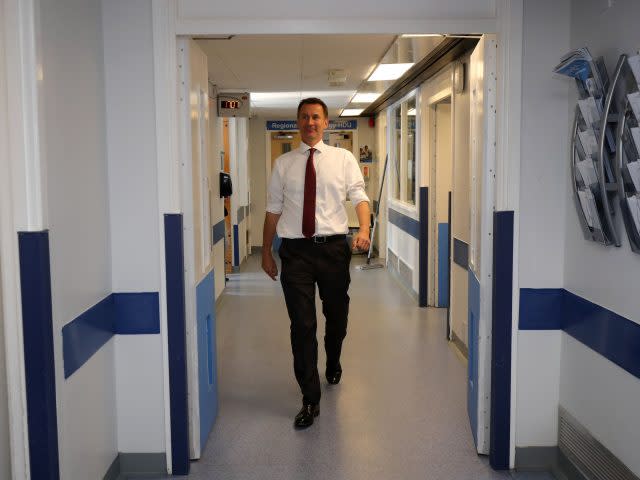 Jeremy Hunt apologised to patients in England (Christopher Furlong/PA)