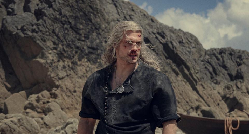 Henry Cavill as Geralt of Rivia in ‘The Witcher’ (Susie Allnutt for Netflix)