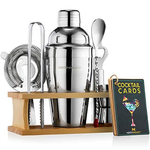 17) Modern Mixology Bartender Kit with Stand