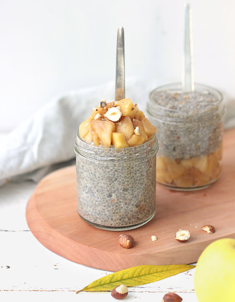 Chia pudding pomme-cannelle