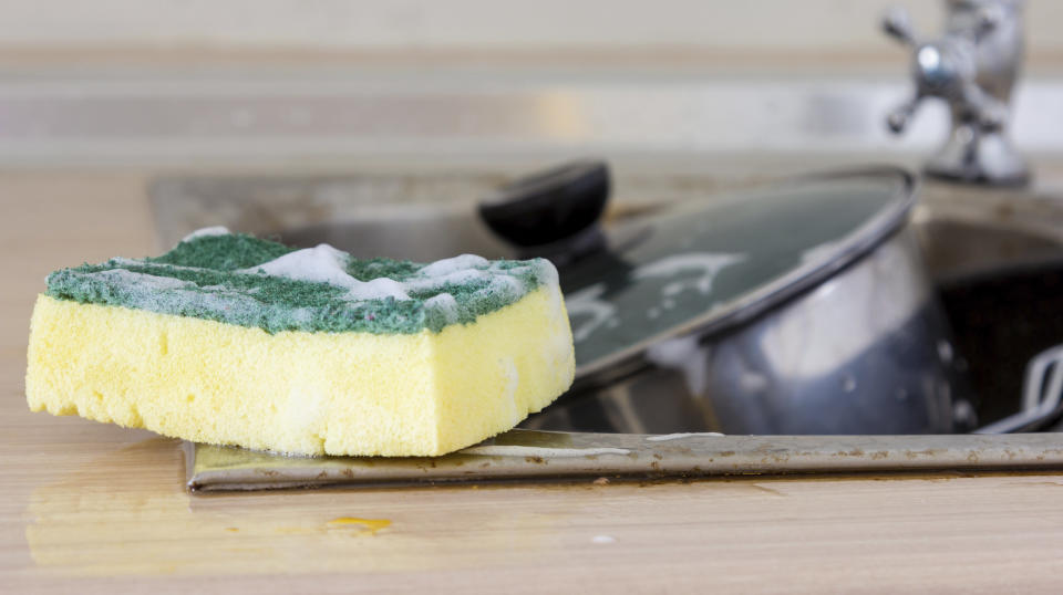 If we’ve learned anything about kitchen sponges, it’s that they’re usually packed full of mold and bacteria.