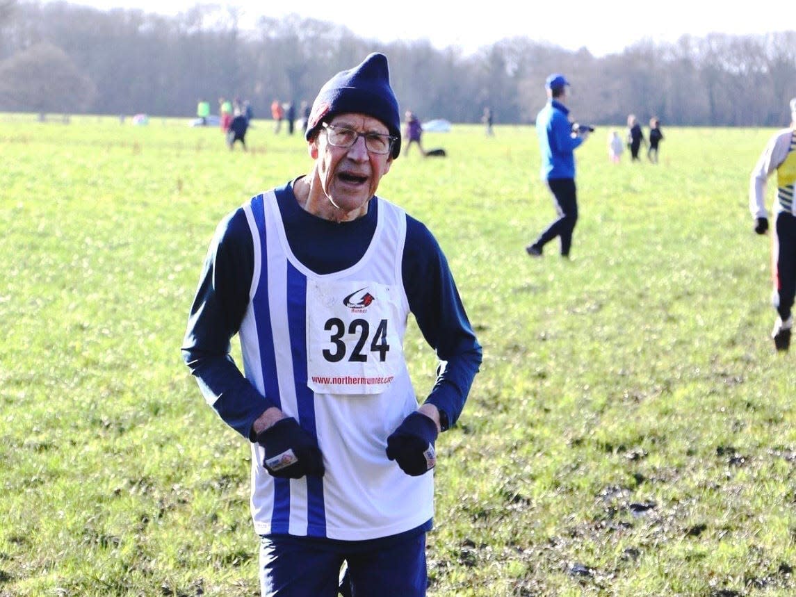 89-year-old man running