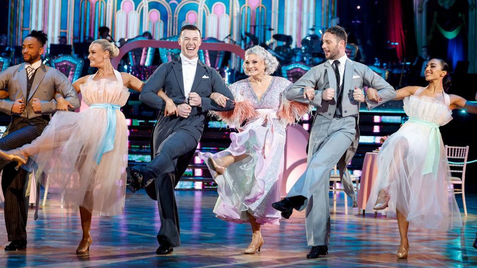 Kai Widdrington and Angela Rippon in Blackpool