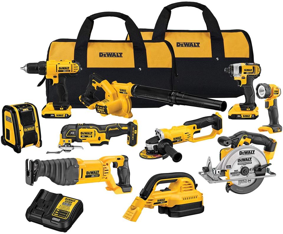 DEWALT-20V-Max-Cordless-Drill-Combo-Kit-10-Tool-