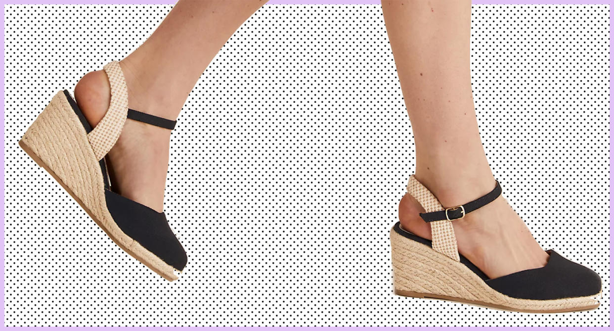 The £22.50 M&S wedge espadrilles we’re adding to our basket for summer. (Marks & Spencer)