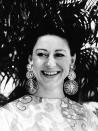 <p>Princess Margaret at Kensington Palace in 1969, wearing some very groovy earrings.</p>