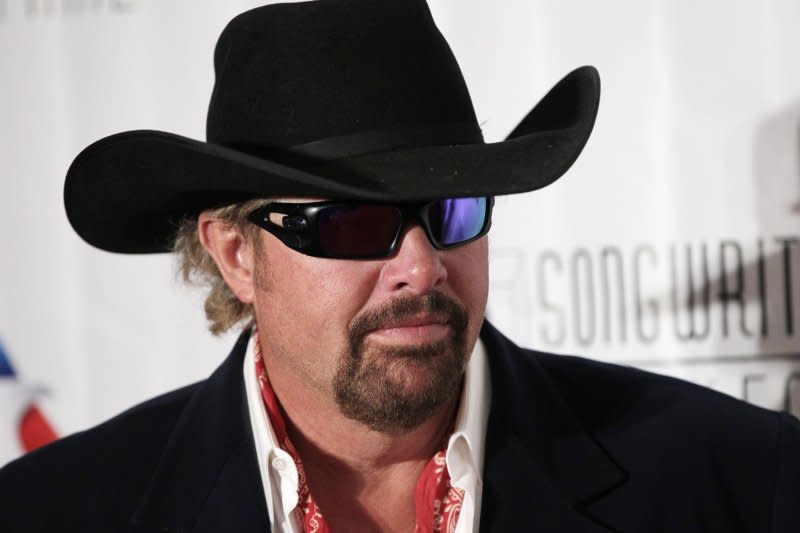 Toby Keith attends the Songwriters Hall of Fame induction ceremony in 2015. File Photo by John Angelillo/UPI