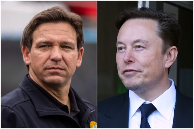 DeSantis-Elon-Musk - Credit: James Gilbert/Getty Images; Justin Sullivan/Getty Images