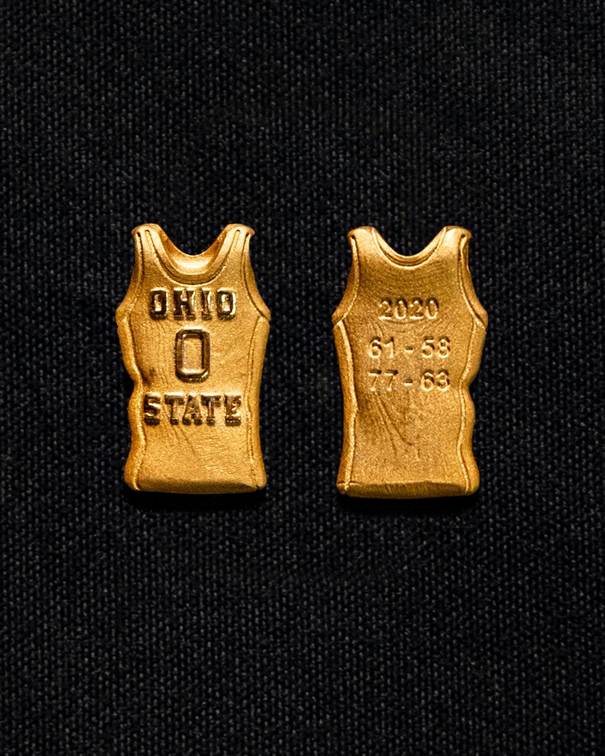 The "Gold Jersey" members of the 2019-20 Ohio State men's basketball team earned for sweeping their season series against Michigan.