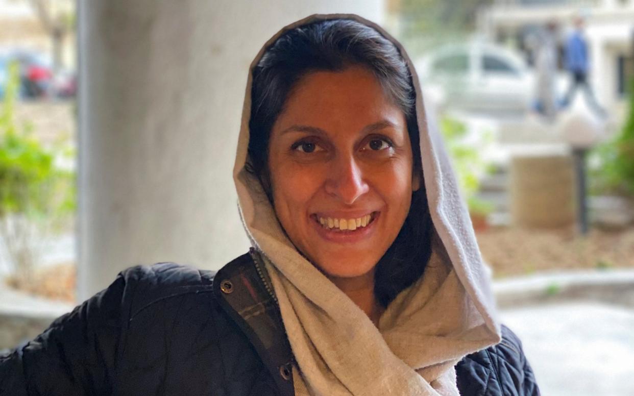 Nazanin Zaghari-Ratcliffe, poses for a photo after she was released in Tehran - but she is still not allowed to come home to Britain - Reuters/Reuters