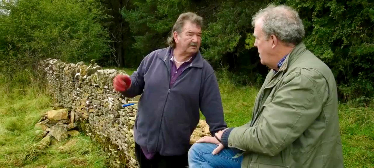 Gerald Cooper and Jeremy Clarkson pictured together during Clarkson's Farm. (Prime Video)