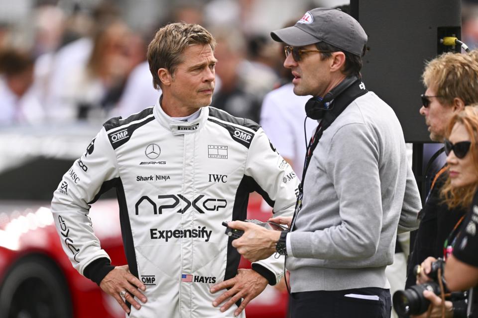 Brad Pitt at the British Grand Prix