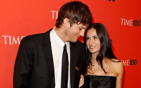 Though Ashton Kutcher clearly loved Demi Moore, he eventually moved on to Mila Kunis, who is closer to his age - Credit: LUCAS JACKSON