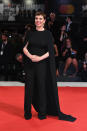 <p>The ‘Broadchurch’ star picked out a caped, Stella McCartney jumpsuit for the premiere of her film ‘The Favourite’ at the festival. <em>[Photo: Getty]</em> </p>