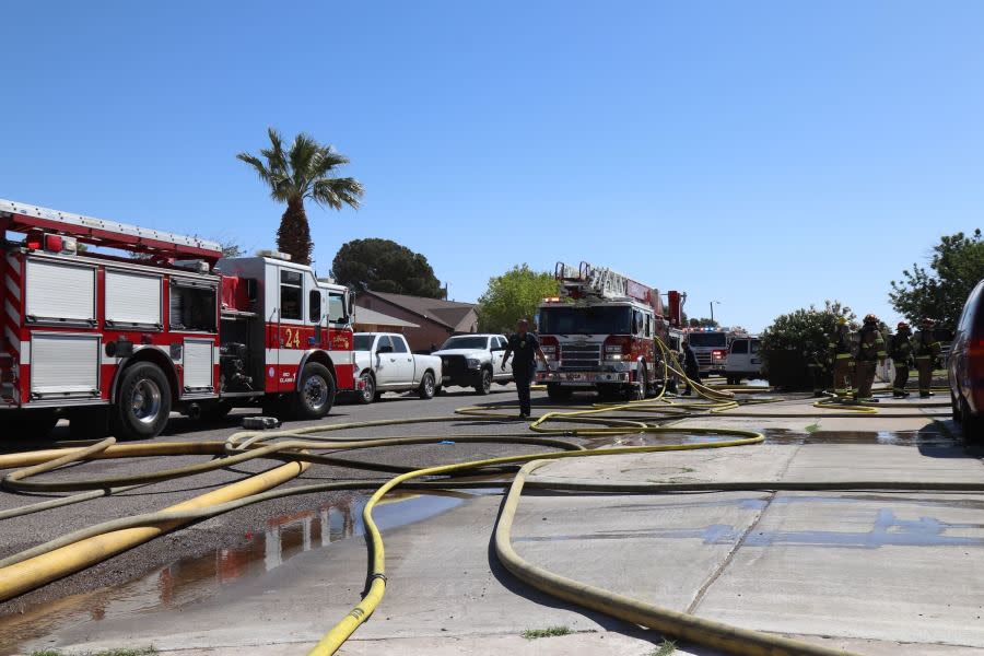 House fire in East El Paso / Ctsy: EPFD Enrique Dueñas