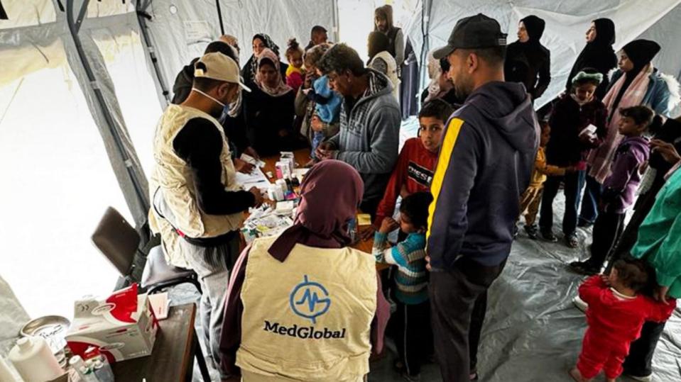 PHOTO: MedGlobal staff take care of patients in Gaza, Jan. 24, 2024. (MedGlobal)