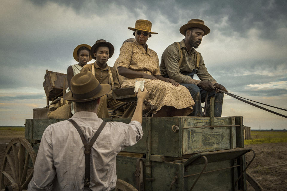 This image released by Netflix shows a scene from the film "Mudbound." Hollywood's record in diversity and inclusion has improved in recent years, but it still lags behind the population — particularly in its executive ranks. (Steve Dietl/Netflix via AP)