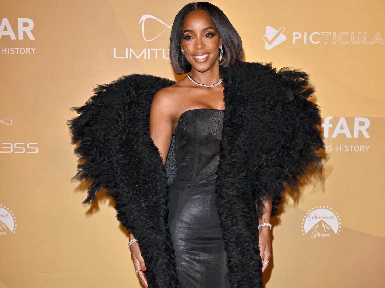 Kelly Rowland at the amfAR Gala in West Hollywood, California, on November 3, 2022.