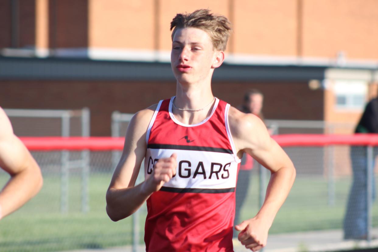 Crestview's Cooper Brockway was the 800 meter champion at the Firelands Conference track meet.
