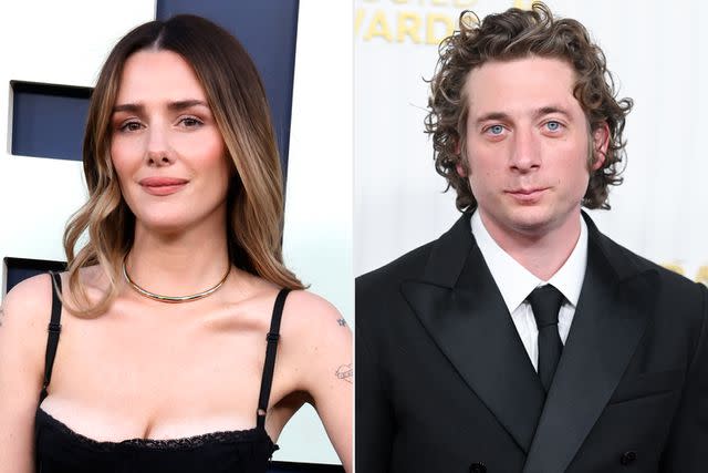 Frazer Harrison/WireImage; Gilbert Flores/Variety via Getty Images Addison Timlin attends FX's "The Bear" Los Angeles Premiere; Jeremy Allen White at the 29th Annual Screen Actors Guild Awards