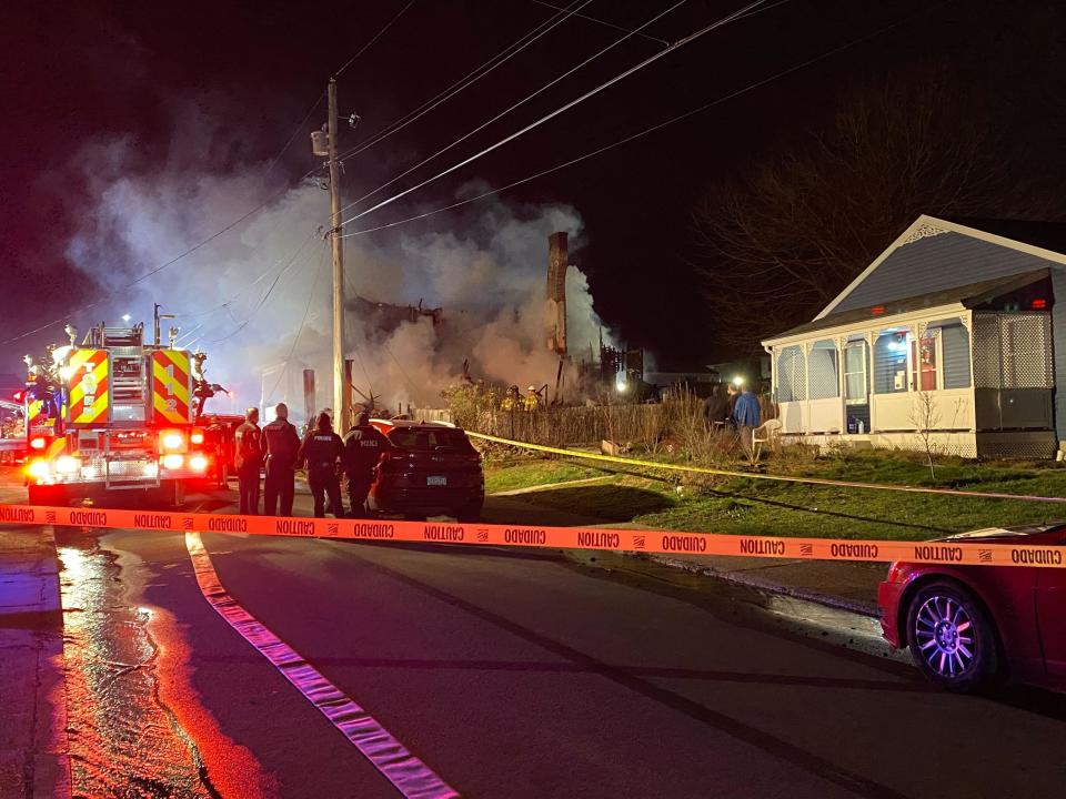 Several people are unaccounted for in a deadly house fire along Guy Street in Jeannette. / Credit: KDKA Photojournalist Brian Smithmyer