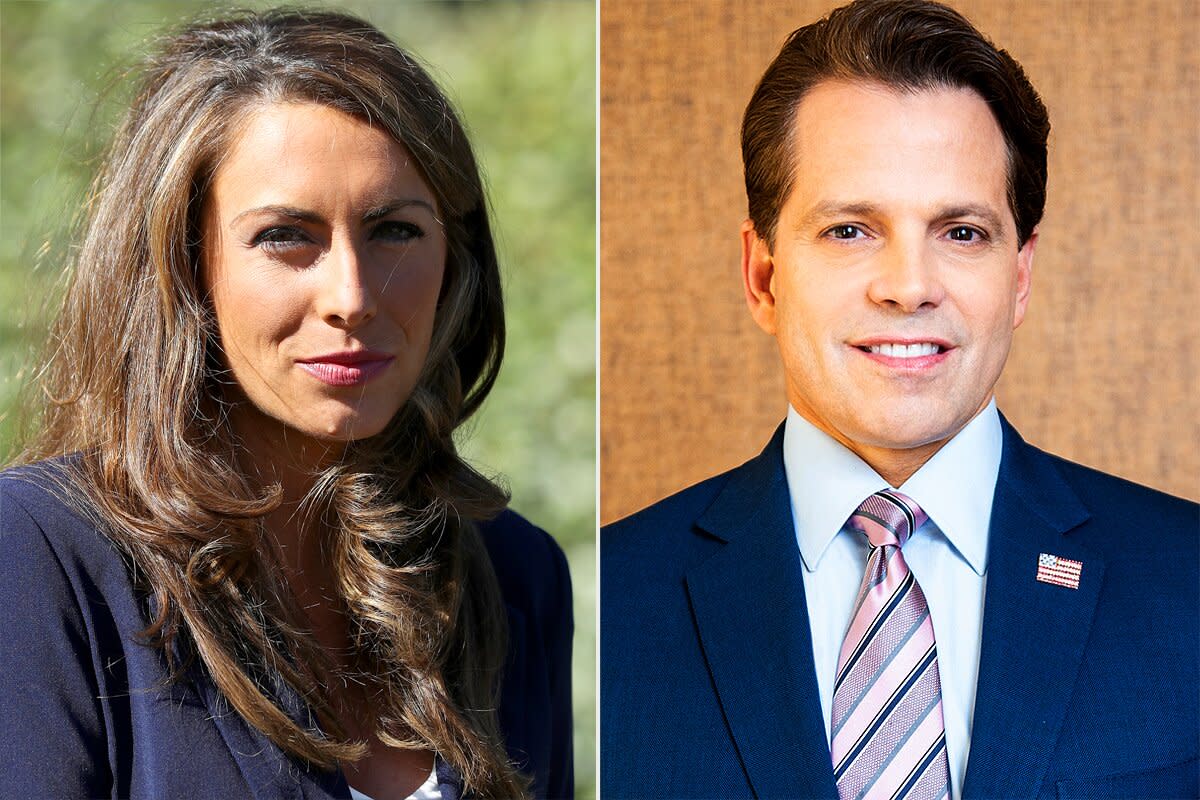 Alyssa Farah and Anthony Scaramucci