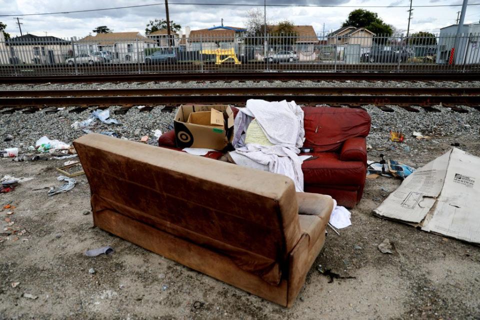 Entsorgter Sperrmüll in Los Angeles. - Copyright: Gary Coronado/Los Angeles Times/Getty Images