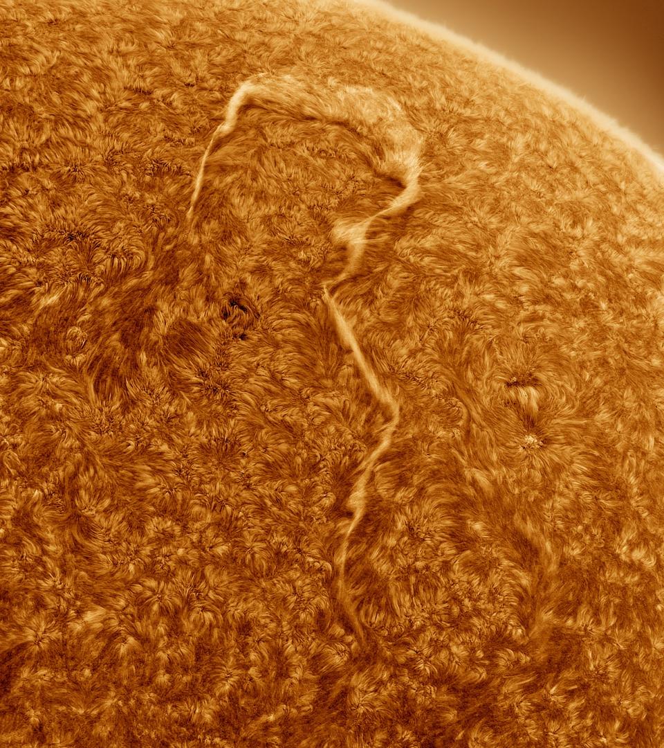 Plasma on sun's surface