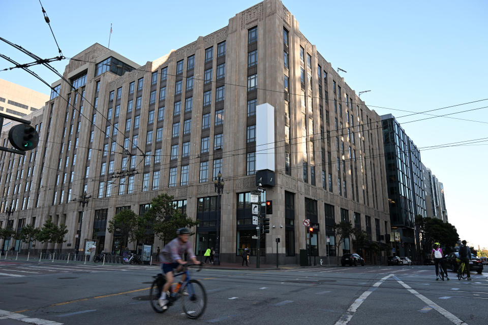 SAN FRANCISCO, CALIFORNIA - JULY 16: ''X'' formerly Twitter headquarters is seen in San Francisco, California, United States on July 16, 2024. (Photo by Tayfun Coskun/Anadolu via Getty Images)