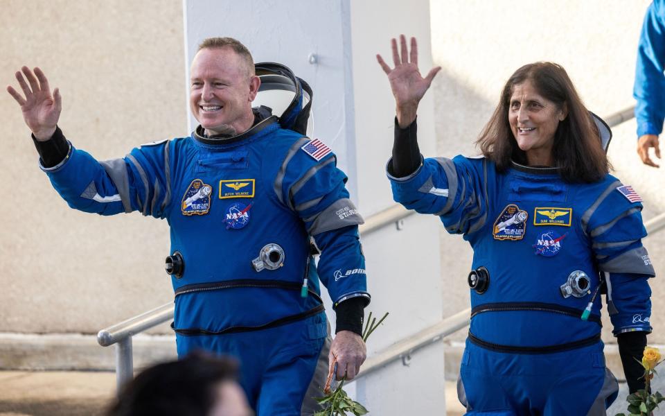NASA pilots Butch Wilmore and Suni Williams