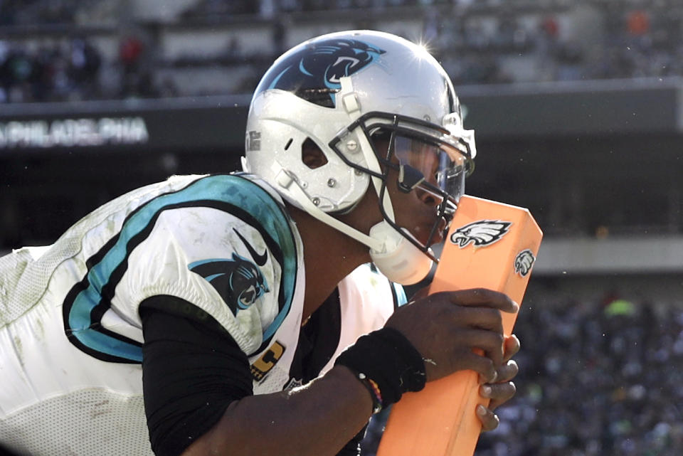 Carolina Panthers quarterback Cam Newton leads one of the most confusing teams in the entire NFL. (AP Photo/Matt Rourke)