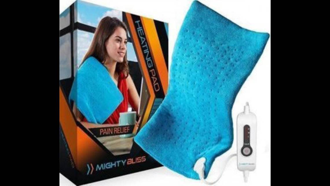 Blue Mightly Bliss Electric Heating Pad