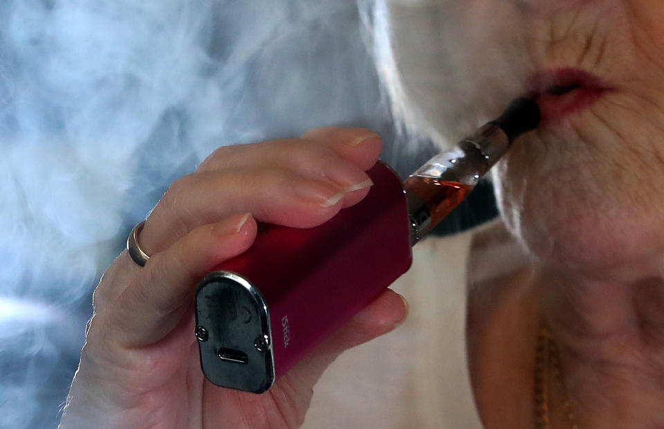 Vaping is 95% less harmful than smoking (Peter Byrne/PA)