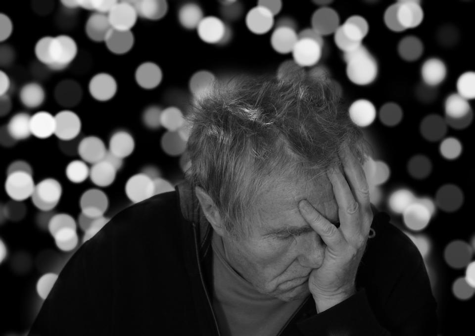 enfermedad de alzheimer, hombre, retrato