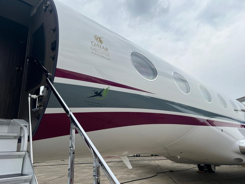 The Qatar Executive fleet on the G700.