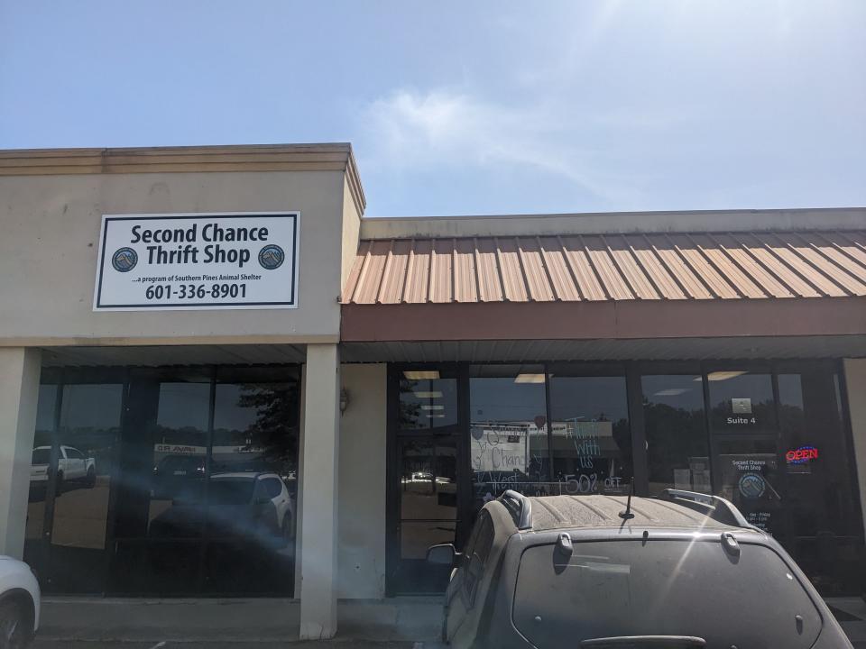 Second Chance Thrift Shop store front.
