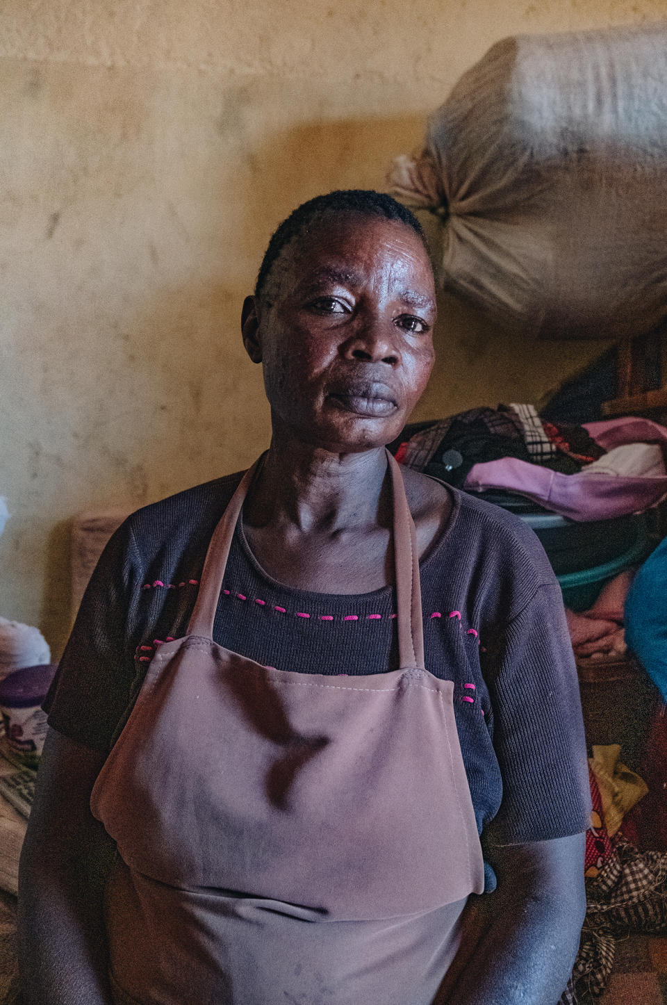 Evelyn Ajuang, 41, was forced to move when Lake Nakuru's rising waters flooded her home.<span class="copyright">Khadija M. Farah for TIME</span>