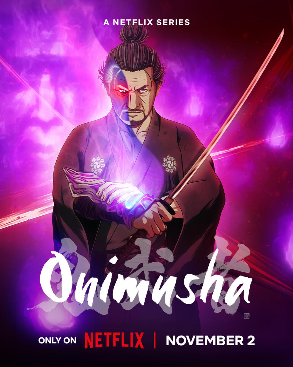 Póster oficial de Onimusha (imagen: Netflix, vía Twitter, X)