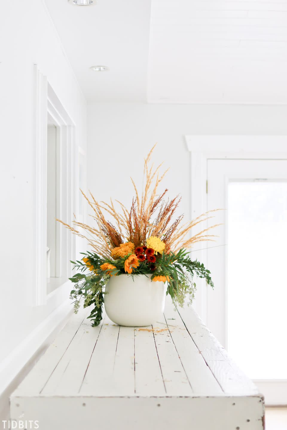 Layered Fall Flower Arrangement