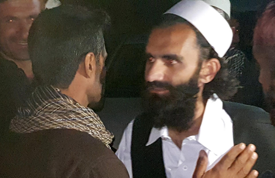 Image: A newly freed Taliban prisoner  (Reuters)