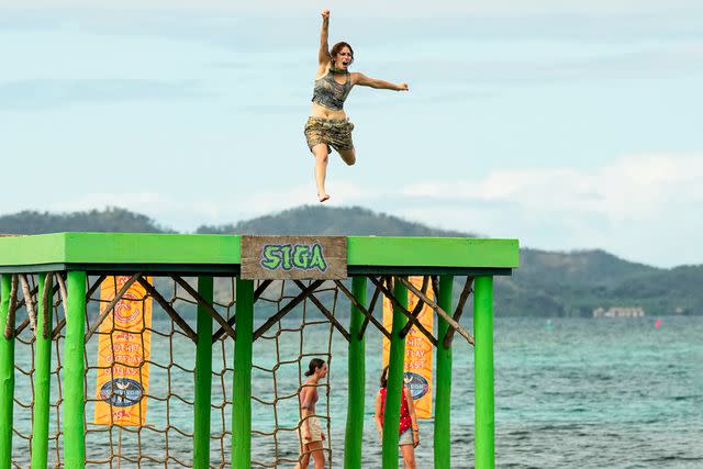 <p>Robert Voets/CBS</p> Moriah Gaynor on 'Survivor 46'