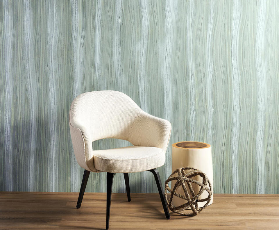 Santorini Stone wallcovering in Amoudi Bay by Phillip Jeffries