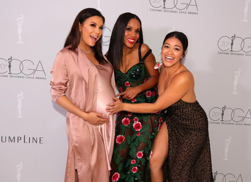 Longoria junto a Kerry Washington y Gina Rodriguez.