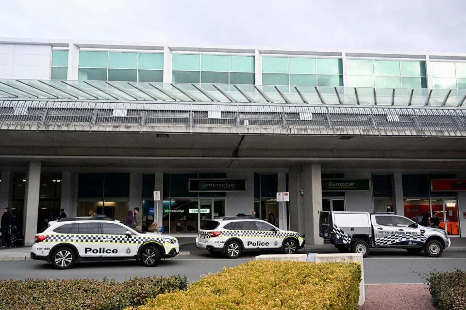 Australia Airport Shooting (AAP IMAGE)