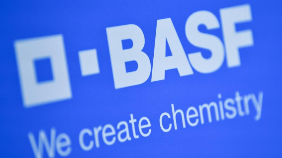 Das Logo des Chemiekonzerns BASF.