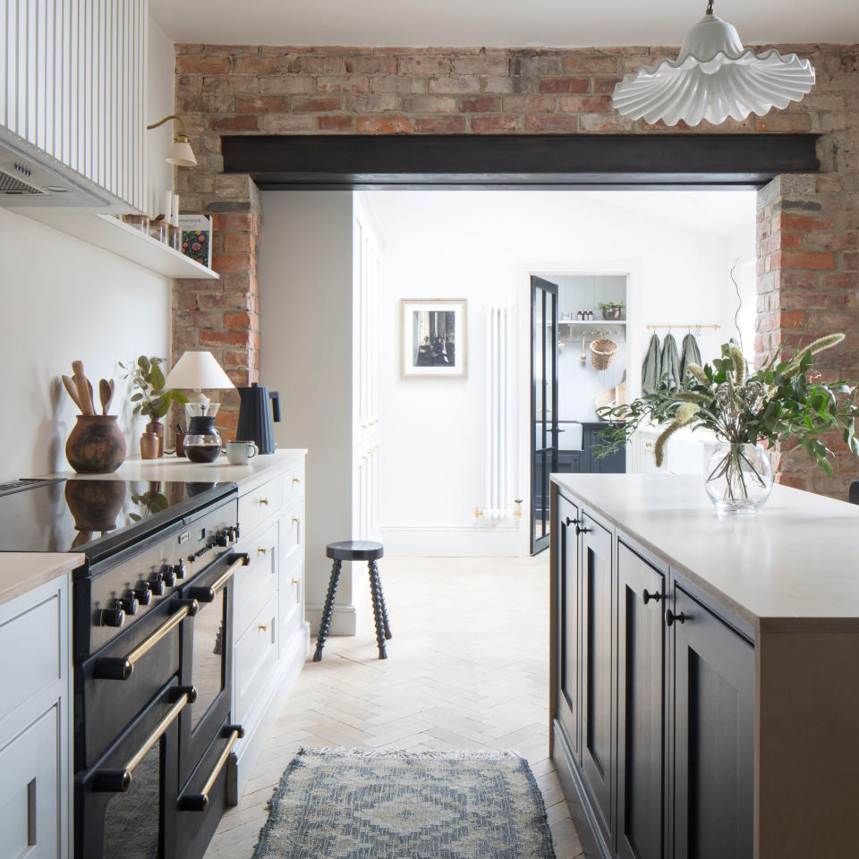 Bring warmth with exposed brick