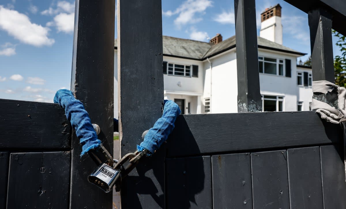 Many properties along the route lie empty, although at least one has been taken over by squatters (Stoke Sentinel/BPM Media)